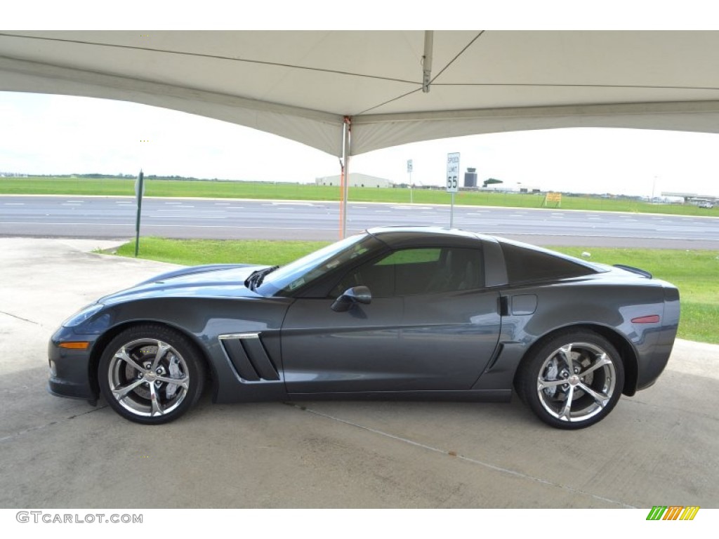 2012 Corvette Grand Sport Coupe - Cyber Gray Metallic / Ebony photo #2