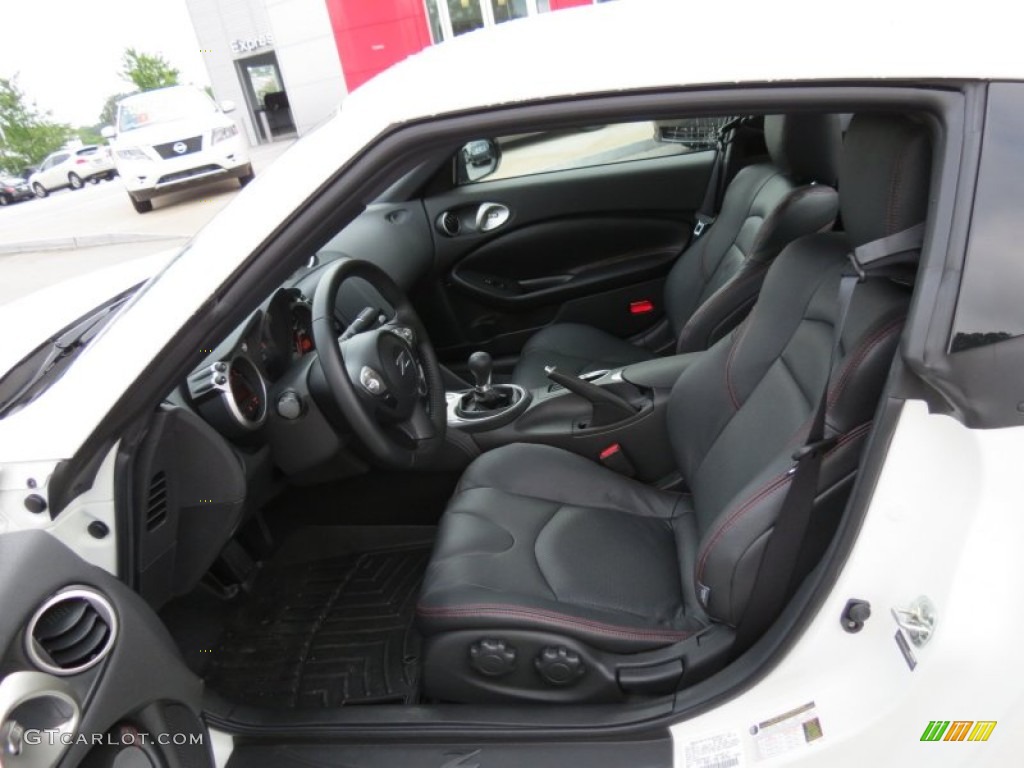 Black Interior 2013 Nissan 370Z Sport Touring Coupe Photo #83450872