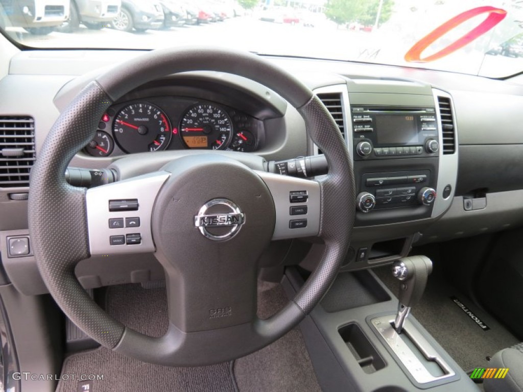 2013 Nissan Frontier SV King Cab Graphite Steel Steering Wheel Photo #83451385