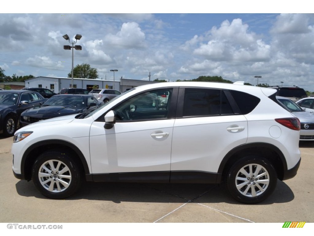 2013 CX-5 Touring - Crystal White Pearl Mica / Sand photo #2