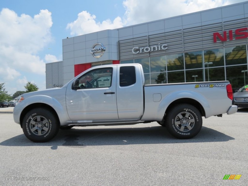 2013 Frontier Desert Runner King Cab - Brilliant Silver / Beige photo #2