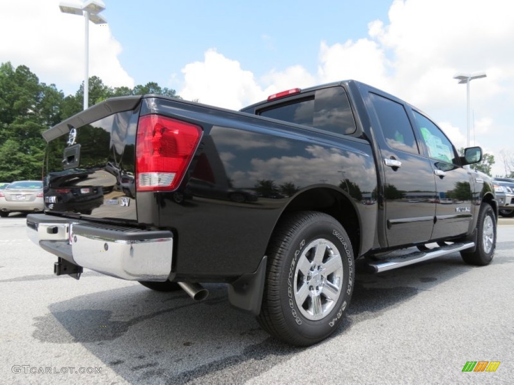 Galaxy Black 2013 Nissan Titan SV Heavy Metal Chrome Edition Crew Cab Exterior Photo #83454305