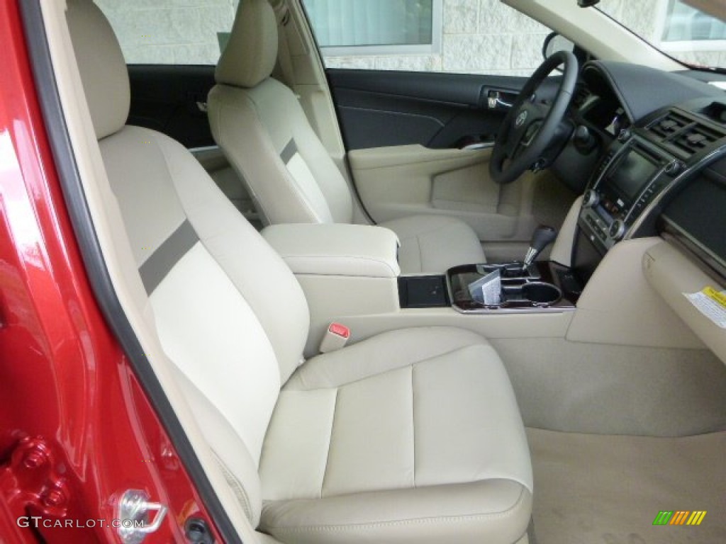 2013 Camry XLE V6 - Barcelona Red Metallic / Ivory photo #9