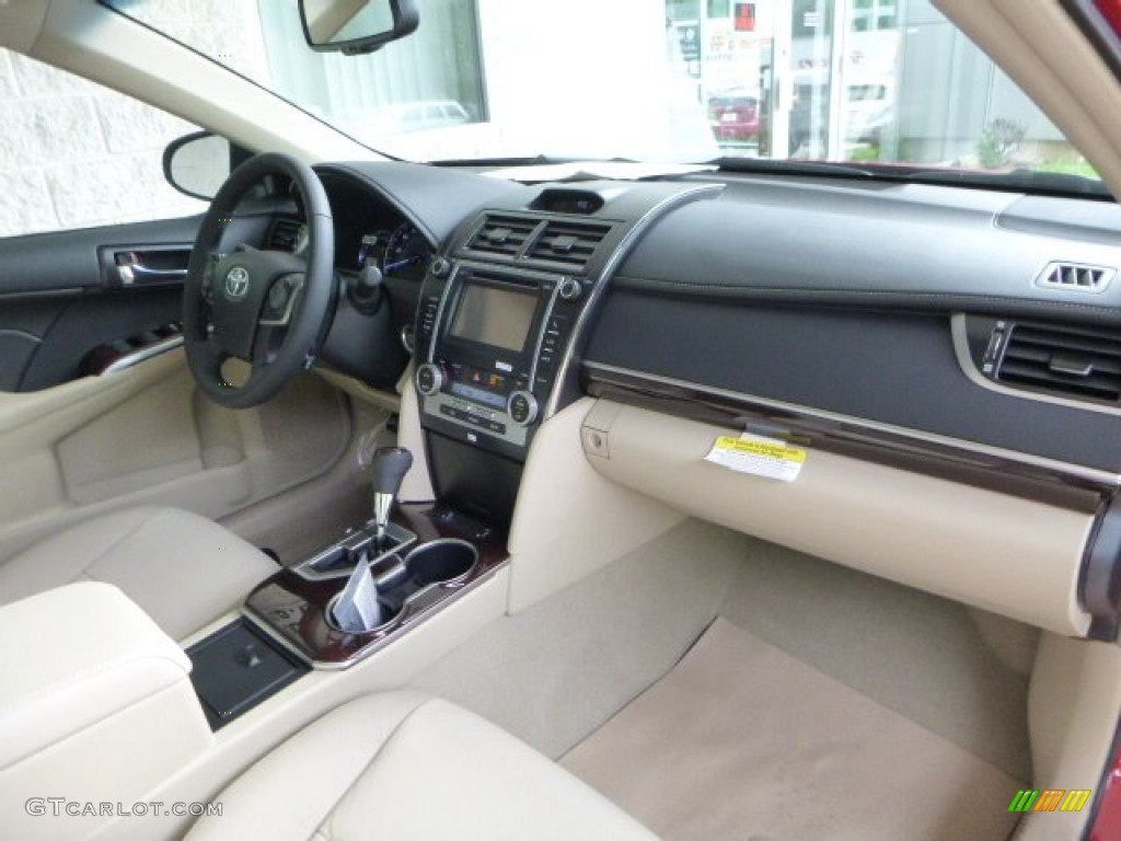 2013 Camry XLE V6 - Barcelona Red Metallic / Ivory photo #10
