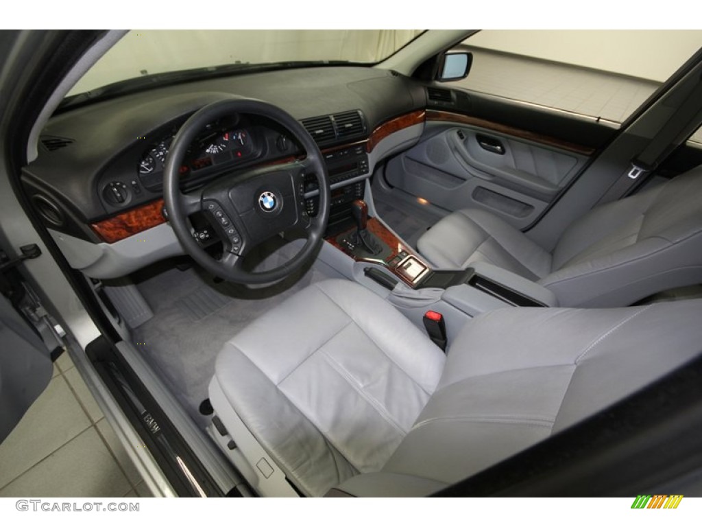 Gray Interior 2000 BMW 5 Series 528i Sedan Photo #83455447