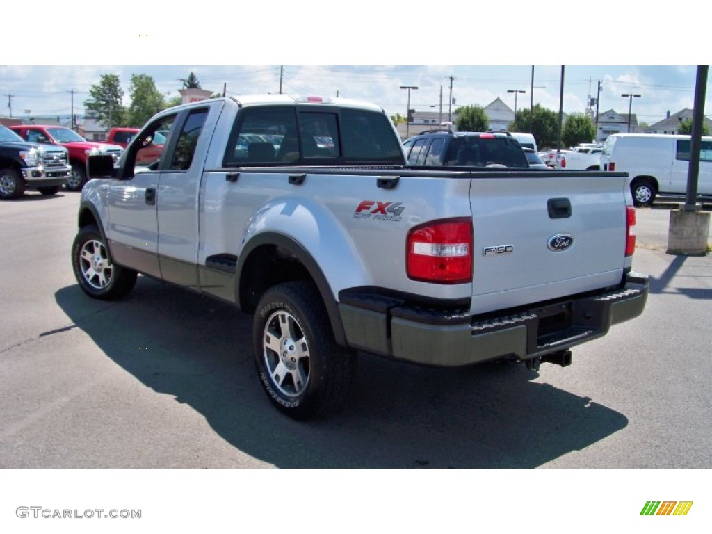 2005 F150 FX4 SuperCab 4x4 - Silver Metallic / Medium Flint/Dark Flint Grey photo #7