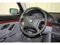 Gray 2000 BMW 5 Series 528i Sedan Steering Wheel