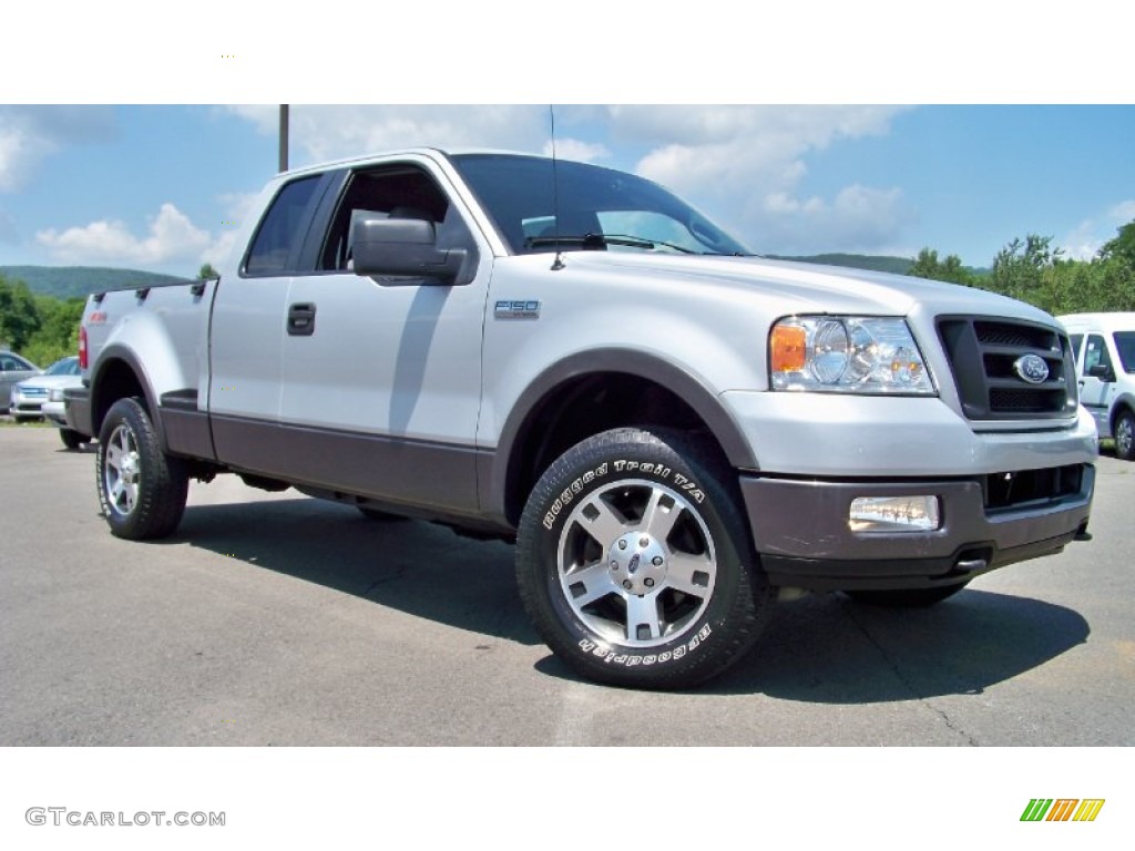 2005 F150 FX4 SuperCab 4x4 - Silver Metallic / Medium Flint/Dark Flint Grey photo #19
