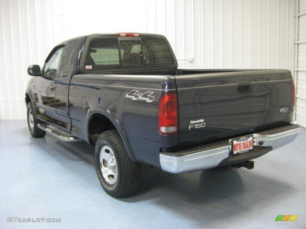 2000 F150 XLT Extended Cab 4x4 - Deep Wedgewood Blue Metallic / Medium Graphite photo #8