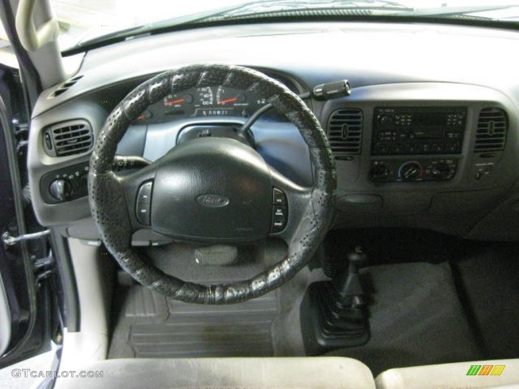 2000 F150 XLT Extended Cab 4x4 - Deep Wedgewood Blue Metallic / Medium Graphite photo #19