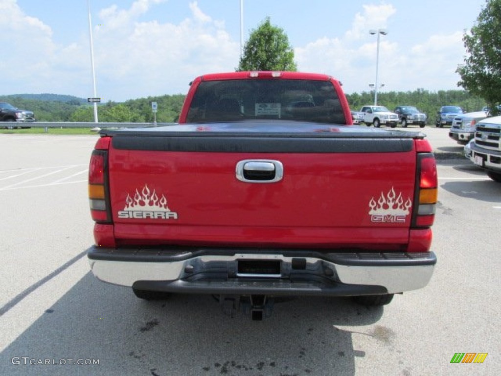 2006 Sierra 1500 SLE Extended Cab 4x4 - Fire Red / Dark Pewter photo #10