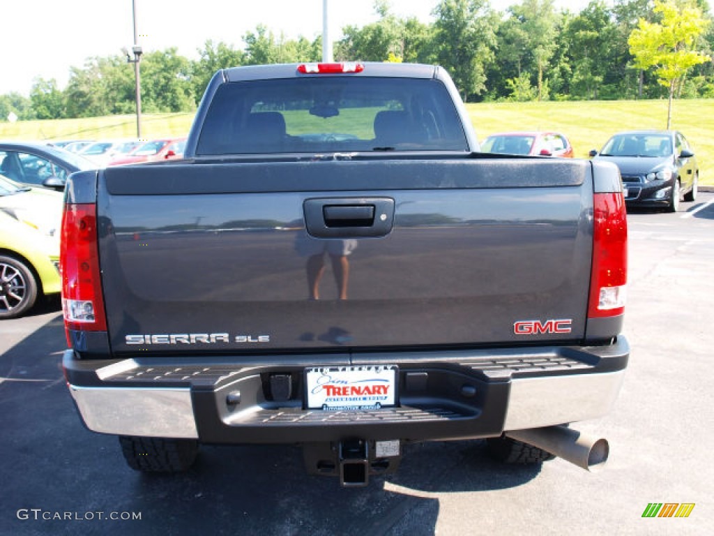 2011 Sierra 2500HD SLE Crew Cab 4x4 - Storm Gray Metallic / Ebony photo #6