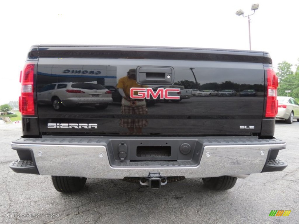 2014 Sierra 1500 SLE Crew Cab 4x4 - Onyx Black / Jet Black photo #6