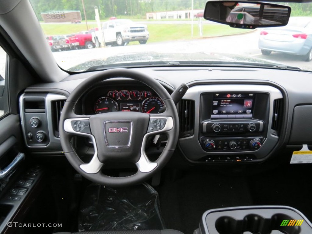 2014 GMC Sierra 1500 SLE Crew Cab 4x4 Jet Black Dashboard Photo #83458519