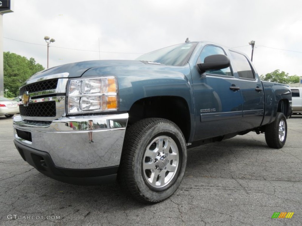 Blue Granite Metallic 2014 Chevrolet Silverado 2500HD LT Crew Cab Exterior Photo #83459098