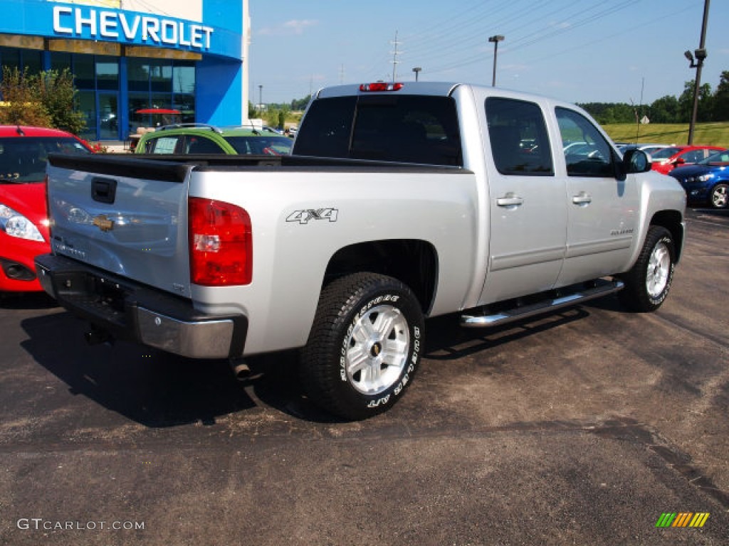 2011 Silverado 1500 LTZ Crew Cab 4x4 - Sheer Silver Metallic / Ebony photo #3