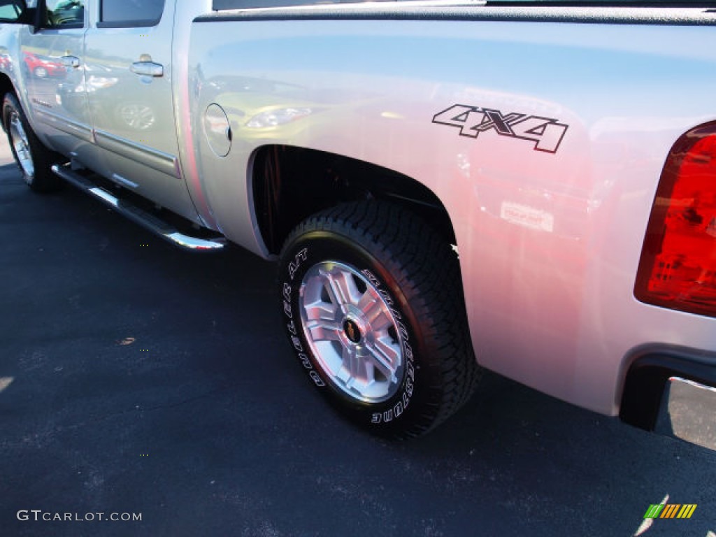 2011 Silverado 1500 LTZ Crew Cab 4x4 - Sheer Silver Metallic / Ebony photo #4