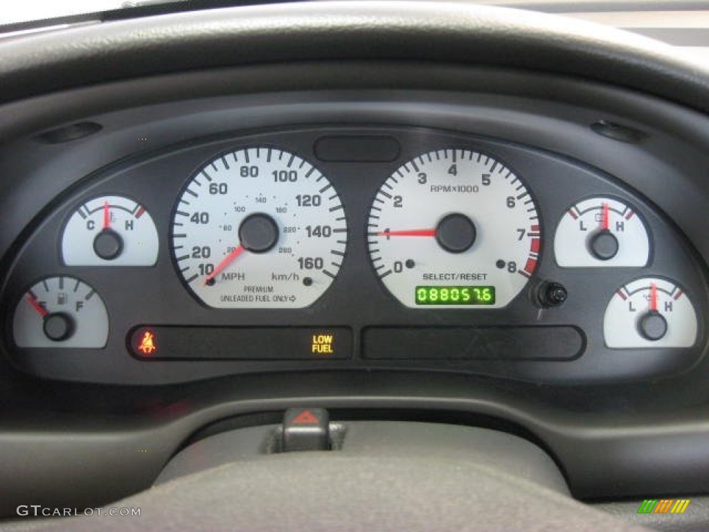 2001 Ford Mustang Cobra Coupe Gauges Photo #83459278