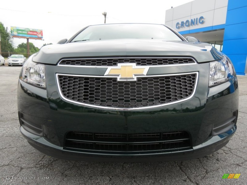 2014 Cruze Eco - Rainforest Green Metallic / Medium Titanium photo #2