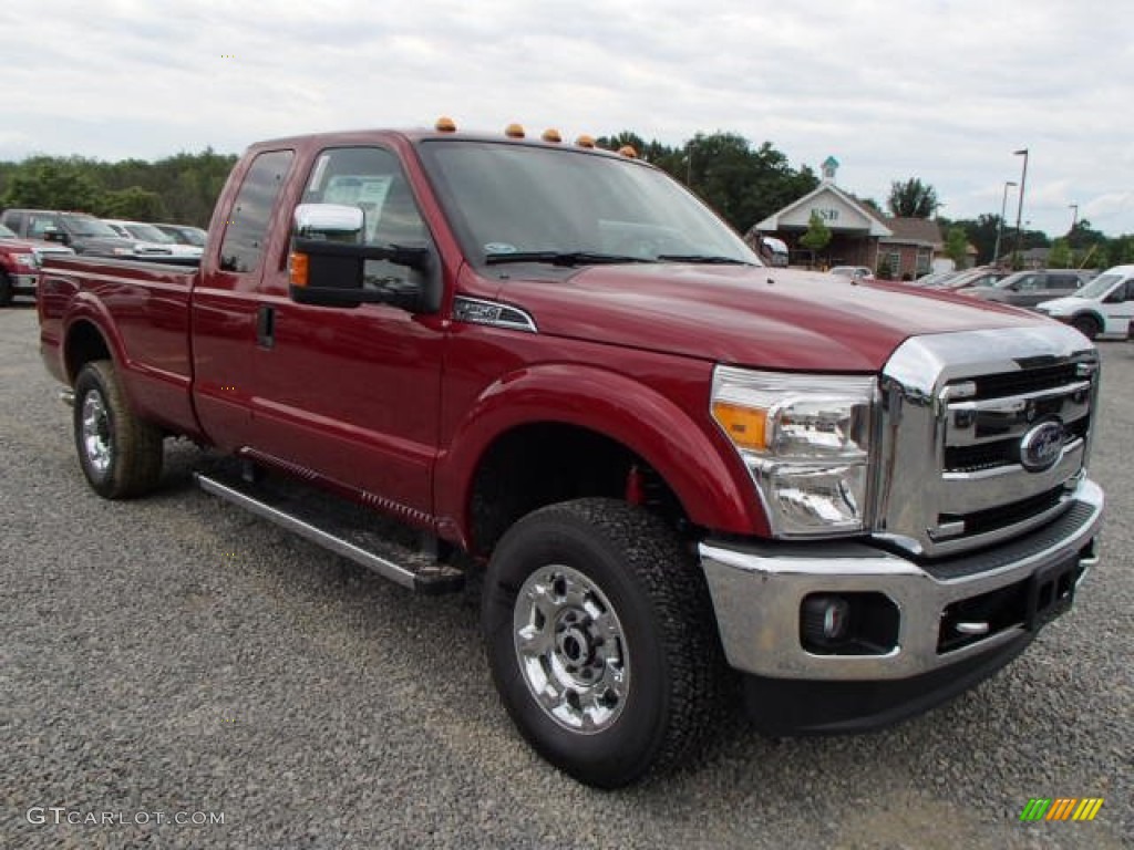 Ruby Red Metallic 2013 Ford F250 Super Duty XLT SuperCab 4x4 Exterior Photo #83460568