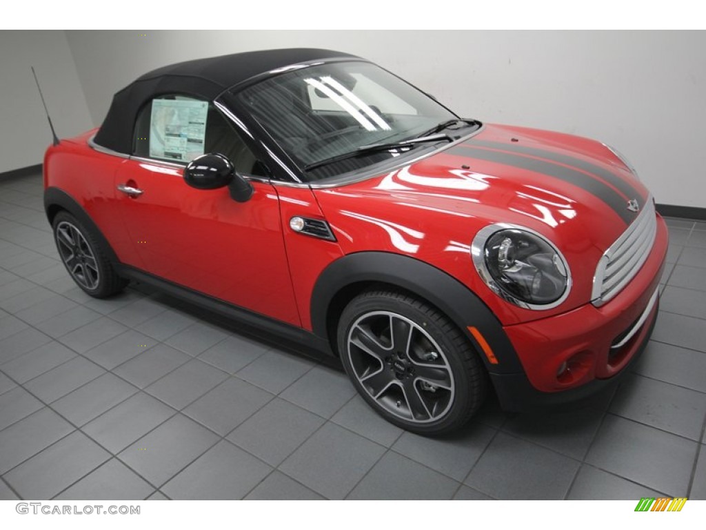2013 Cooper Roadster - Chili Red / Carbon Black photo #7