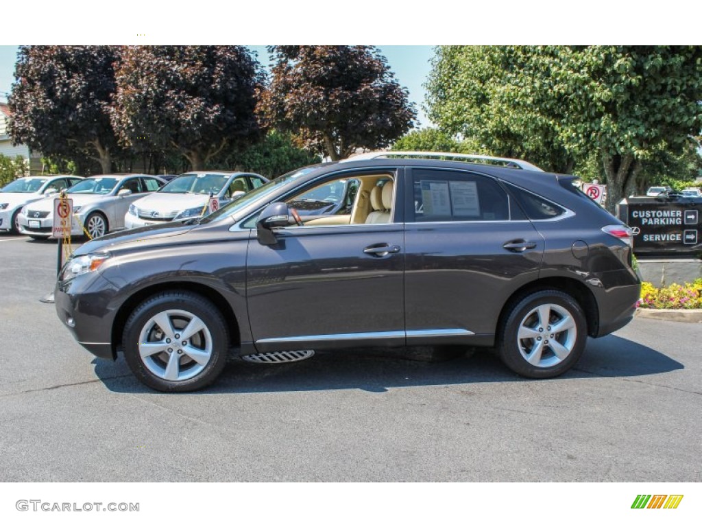 2010 RX 350 AWD - Truffle Brown Mica / Parchment/Brown Walnut photo #4