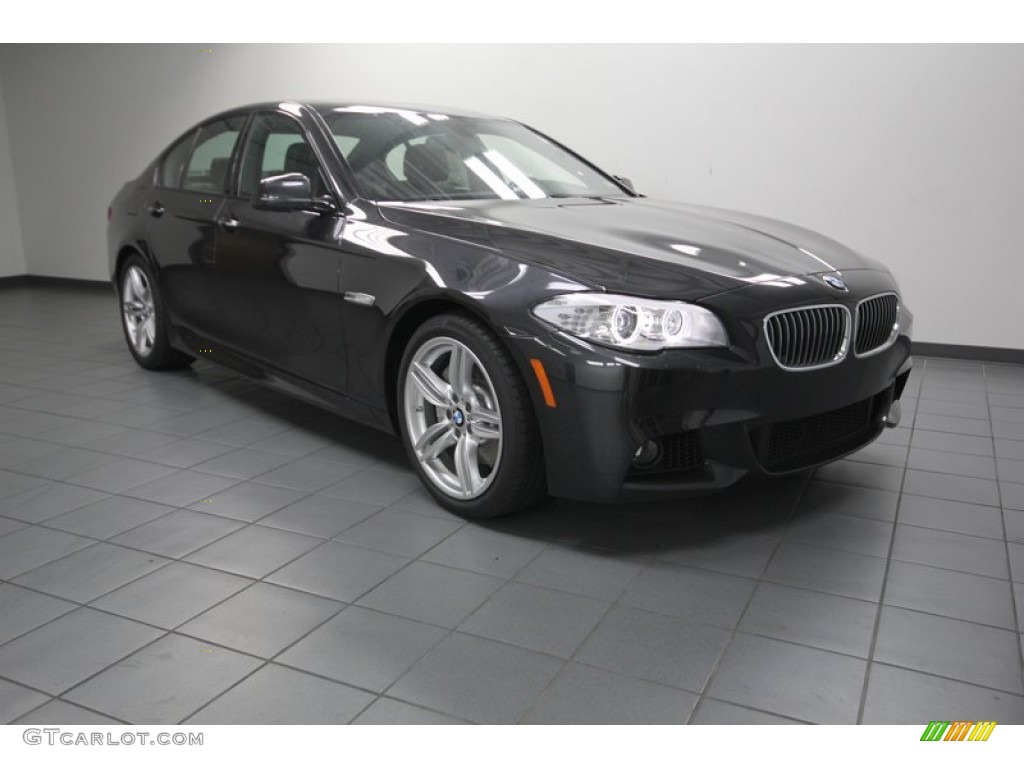 2013 5 Series 535i Sedan - Dark Graphite Metallic II / Black photo #1