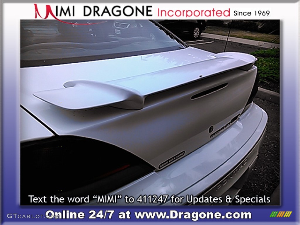 2000 Grand Am GT Sedan - Arctic White / Dark Pewter photo #9