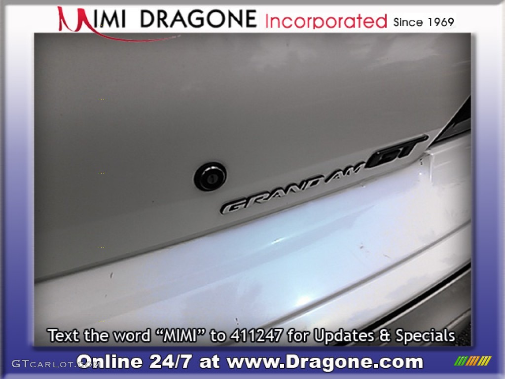 2000 Grand Am GT Sedan - Arctic White / Dark Pewter photo #10