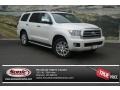 2013 Blizzard White Pearl Toyota Sequoia Platinum 4WD  photo #1