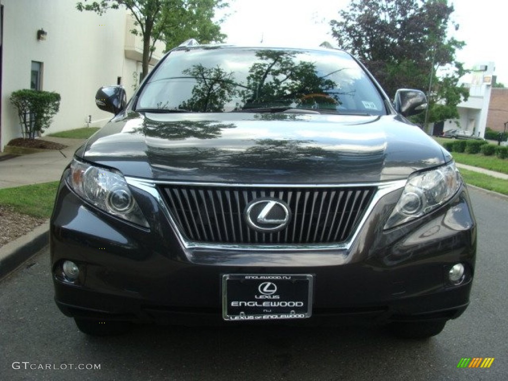 2010 RX 350 AWD - Truffle Brown Mica / Black/Brown Walnut photo #2