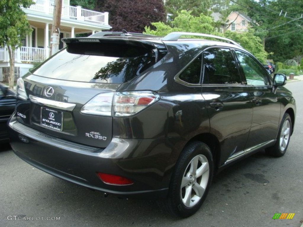 2010 RX 350 AWD - Truffle Brown Mica / Black/Brown Walnut photo #4