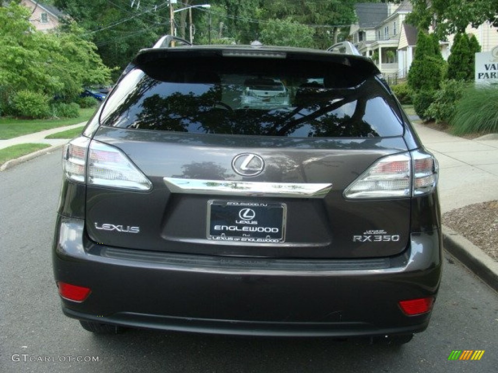 2010 RX 350 AWD - Truffle Brown Mica / Black/Brown Walnut photo #5