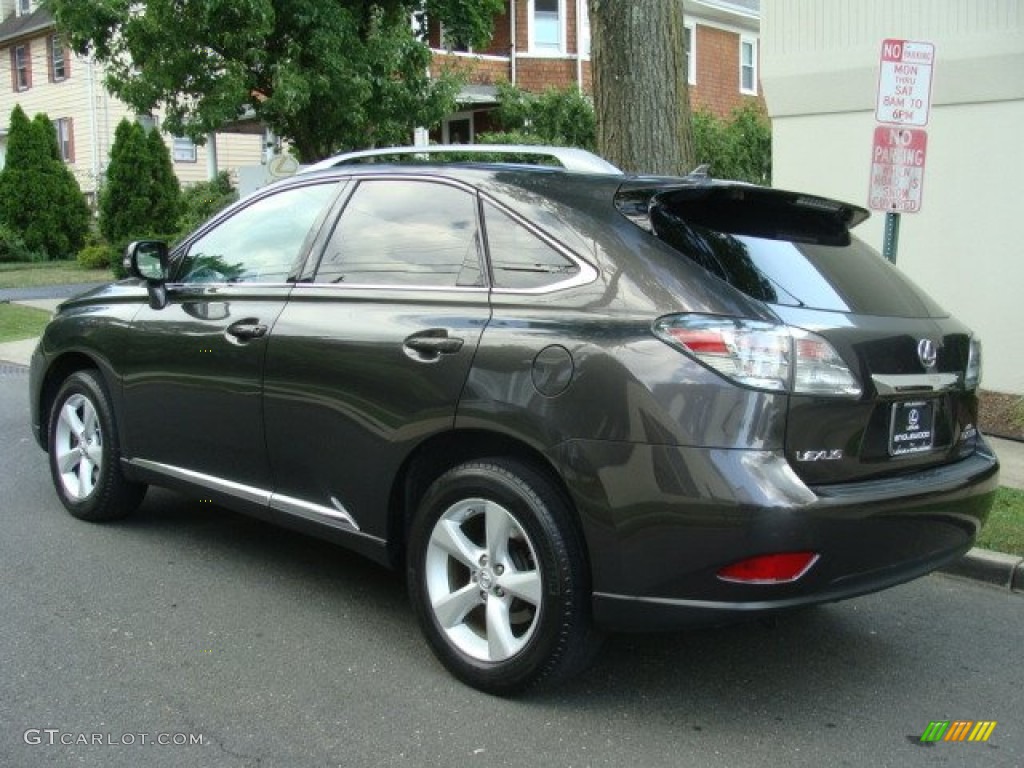 2010 RX 350 AWD - Truffle Brown Mica / Black/Brown Walnut photo #6