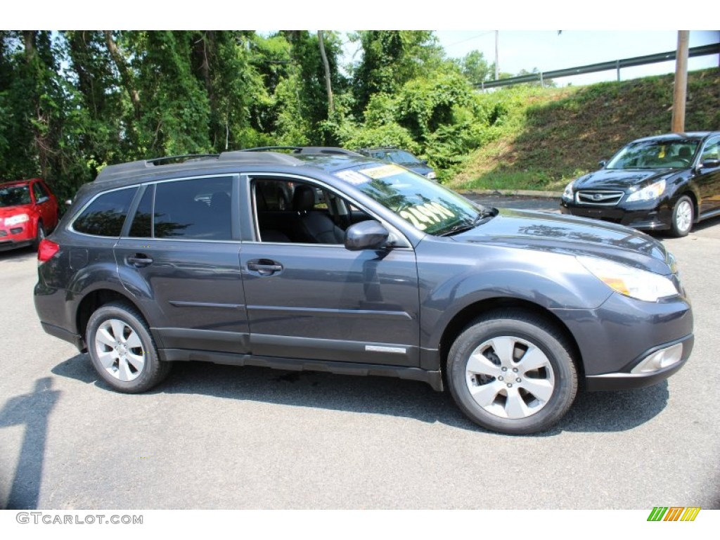 2011 Outback 2.5i Limited Wagon - Graphite Gray Metallic / Off Black photo #4
