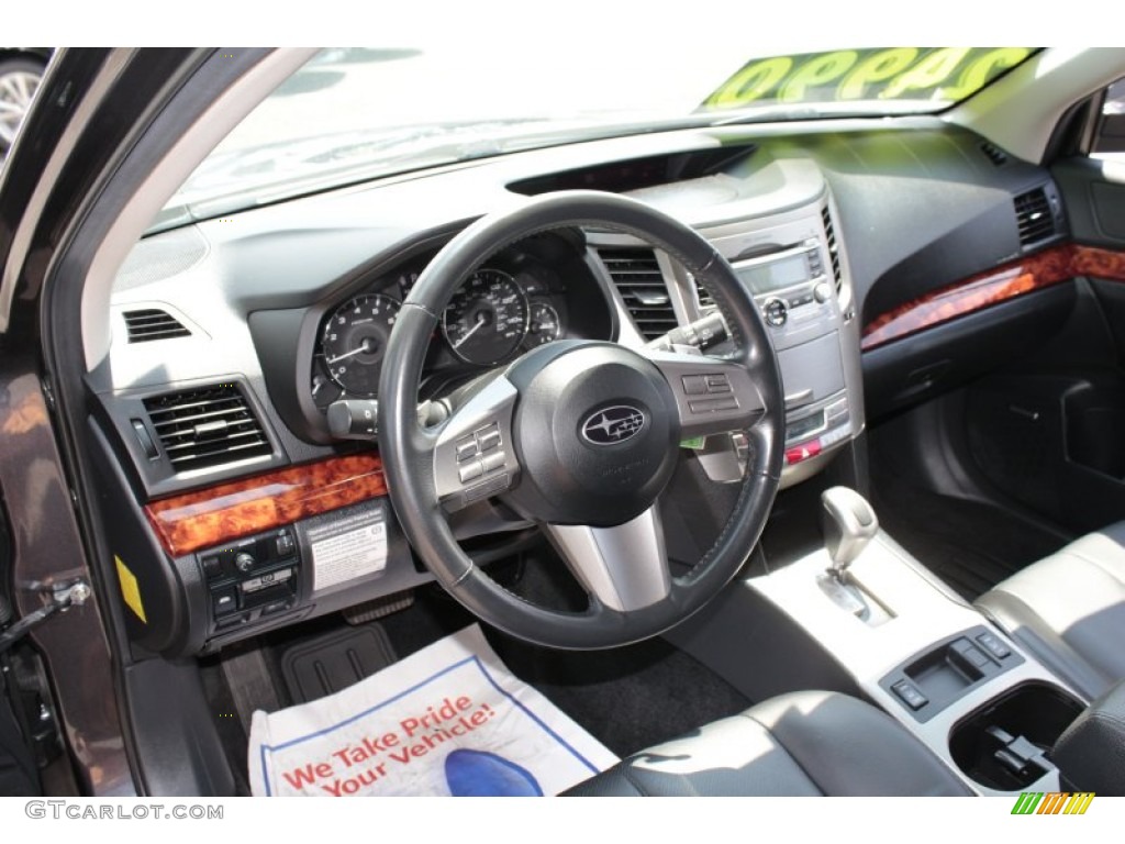 2011 Outback 2.5i Limited Wagon - Graphite Gray Metallic / Off Black photo #5