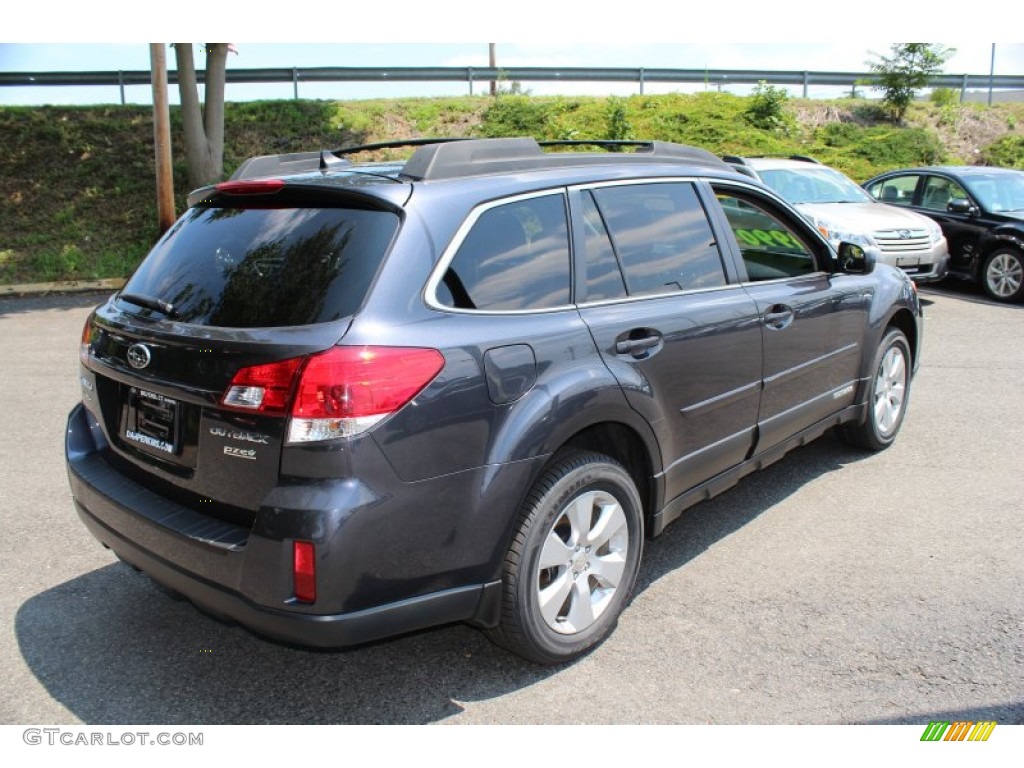 2011 Outback 2.5i Limited Wagon - Graphite Gray Metallic / Off Black photo #6