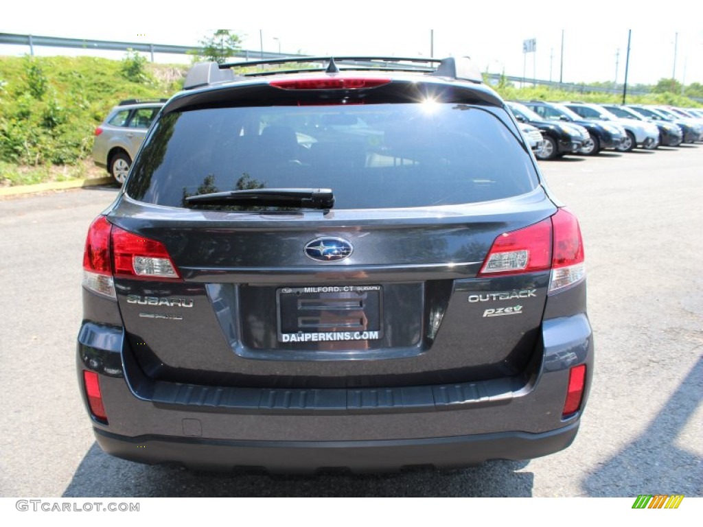 2011 Outback 2.5i Limited Wagon - Graphite Gray Metallic / Off Black photo #7