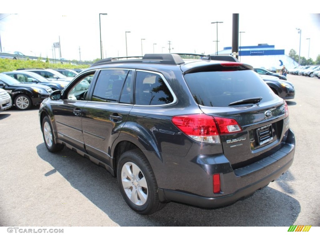2011 Outback 2.5i Limited Wagon - Graphite Gray Metallic / Off Black photo #10