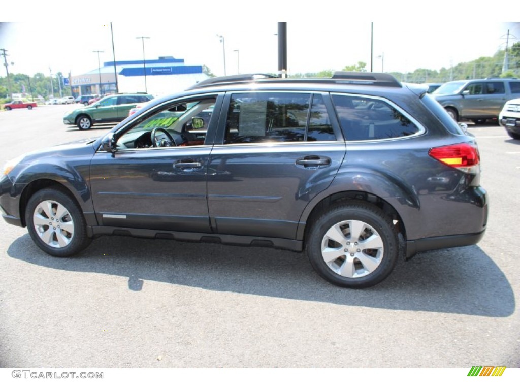 2011 Outback 2.5i Limited Wagon - Graphite Gray Metallic / Off Black photo #11