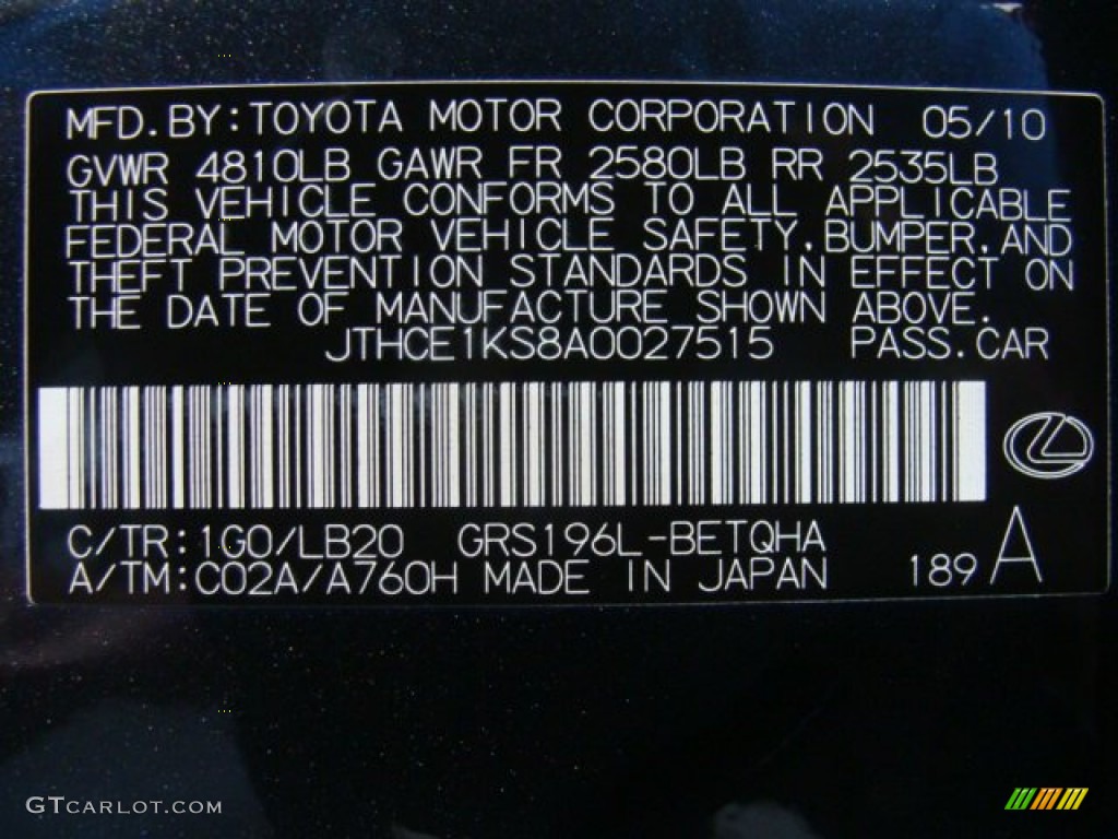 2010 GS 350 AWD - Smokey Granite Mica / Black photo #39