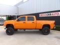 2011 Fleet Tangier Orange GMC Sierra 2500HD Work Truck Crew Cab 4x4  photo #6