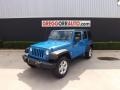 2012 Cosmos Blue Jeep Wrangler Unlimited Sport S 4x4  photo #2