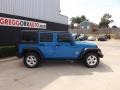 2012 Cosmos Blue Jeep Wrangler Unlimited Sport S 4x4  photo #5