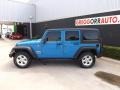 2012 Cosmos Blue Jeep Wrangler Unlimited Sport S 4x4  photo #6