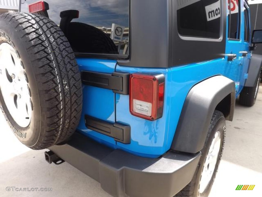 2012 Wrangler Unlimited Sport S 4x4 - Cosmos Blue / Black photo #13