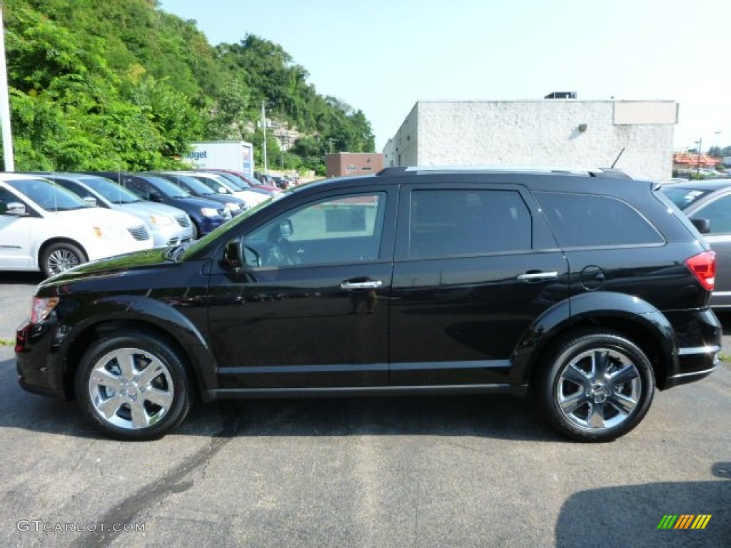 Brilliant Black Crystal Pearl 2013 Dodge Journey Crew Exterior Photo #83467990