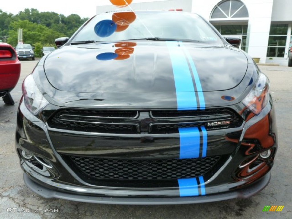 Pitch Black/Mopar Blue Stripes 2013 Dodge Dart Mopar '13 Exterior Photo #83468293