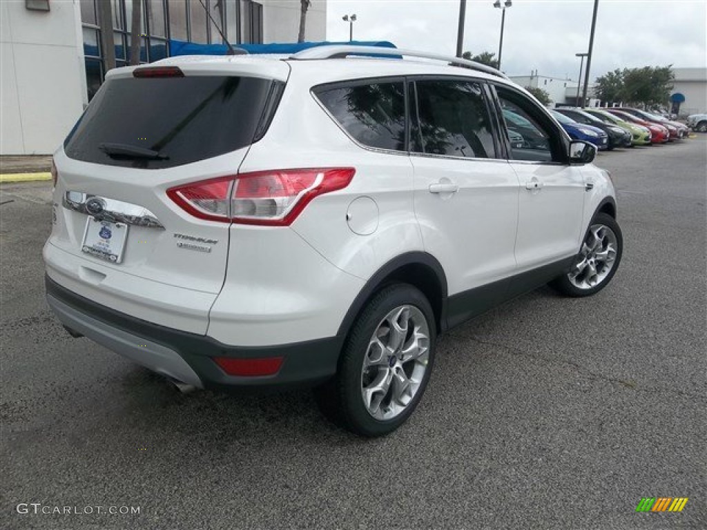 2014 Escape Titanium 2.0L EcoBoost - White Platinum / Medium Light Stone photo #4