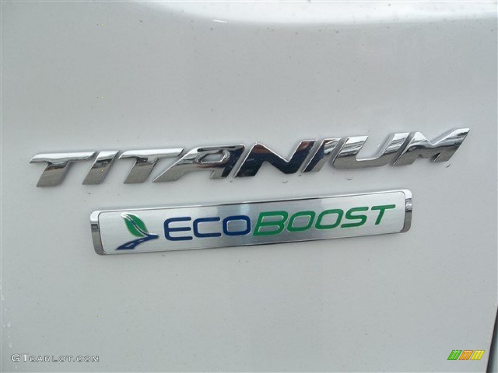 2014 Escape Titanium 2.0L EcoBoost - White Platinum / Medium Light Stone photo #5